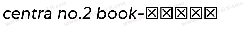 centra no.2 book字体转换
